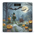 Dead Tree Pumpkin Carriage Bathroom Scale for Body Weight Bathroom Weighing Scales with Back Lit LED Display Sturdy Tempered Glass Body Weight Bathroom Scale 400lb Weighing