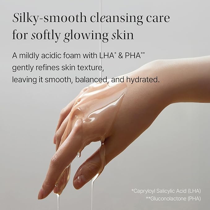 KUNDAL objet Moist Gleam Body Wash - Hydrating Glow Cleanser Resveratrol C&ampE + LHA PHA Gentle Exfoliation Rich Creamy Lather Long Lasting Moisture Linen Water 450ml Korean Beauty
