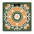 Patterns on The Background Scale for Body Weight Anti-Slip Tempered Glass Digital Bathroom Scales Clear LCD Display Weighing Scale Safe Rounded Corners Smart Scales