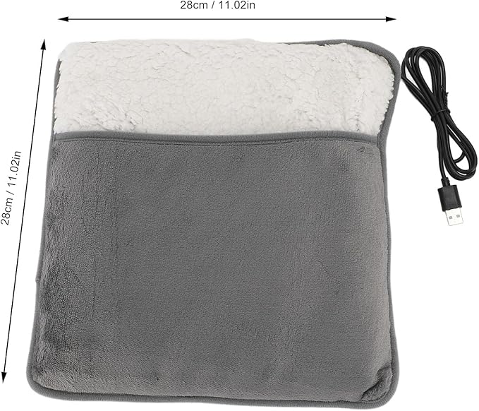 Foot Massager Foot Warmer Heating Pad with Constant Temperature USB Plug Washable Soft Heated Slippers Portable Feet Warmer for Men and Women Foot Heating Pad Home Travel