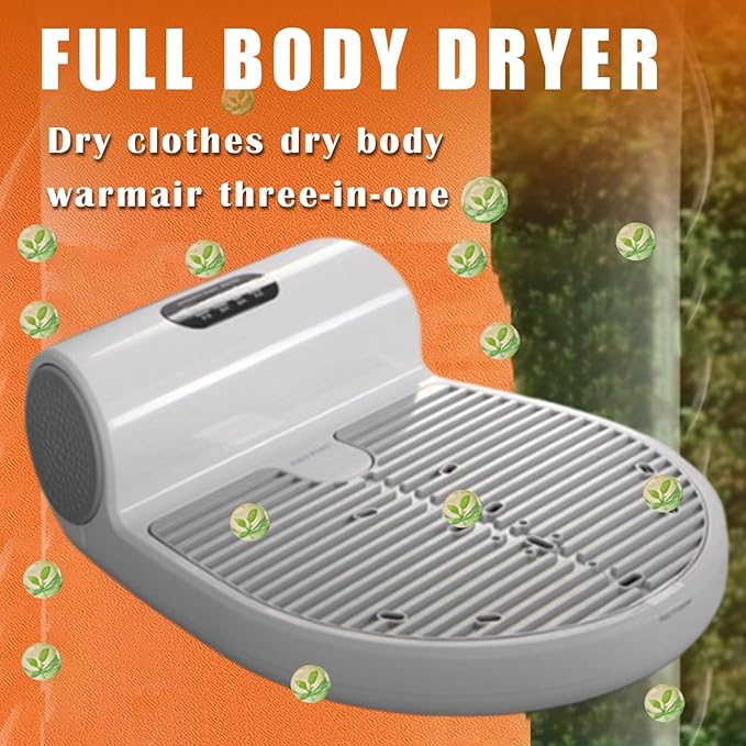 Full Body Dryer Full Body Dryer for Shower Negative Ions Body Heater Blow Dryer Body Hair Dryer Quick Drying Cold and Hot Air Options Feet Touch Panel Drying Machine for Foot
