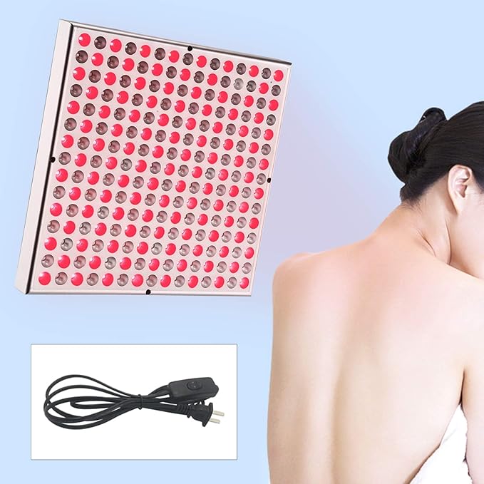 Red Light Therapy for Body Face45W LED Panel Deep 660nm and Near-Infrared 850nm Light Combo for Skin Beauty Infrared Light Therapy Panel Lamp with Stand