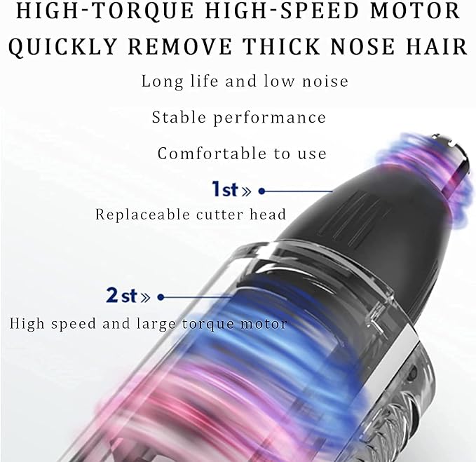 3-in-1 Nose Eyebrow &amp Facial Hair Trimmer Rechargeable