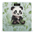 Panda Bamboo Bathroom Scale Large LCD Backlight Display Digital Scale Rounded Corners Body Scales Automatic Power On/Off Bathroom Scales for Home Bedrooms