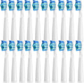 20Pcs Toothbrush Replacement Heads Compatible for SEAGO SG910/507/958/515/949/575/551(White-20pcs)