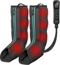 QUINEAR Leg Massager for Circulation and Pain Relief Heating Leg Compression Massager with 3 Modes Foot and Calf Massager with 3 Intensities 3 Heats - Gift for Mom and Dad