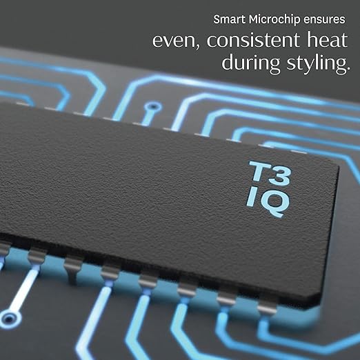 T3 Curl ID 1.25 Digital Ceramic Curling Iron with Smart Touch Interface &amp Interactive HeatID Technology for Automatic Heat Setting Personalization - Shiny Smooth Curls that Last
