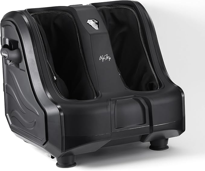 Brookstone Foot and Calf Massager with Heat Adjustable Intensity Deep Tissue Relief &amp Circulation Support
