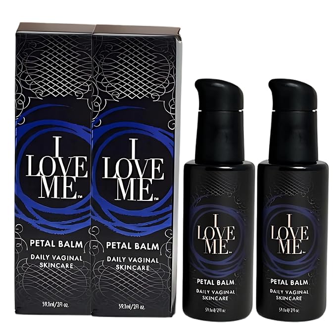 Petal Balm Daily Vaginal Skincare - Vulva Balm for Vaginal Dryness &amp Itching - Clinically Tested Natural Vaginal Moisturizer for Sensitive Vulvar Skin - Intimate Feminine Care - 2fl Oz (Pack of 2)