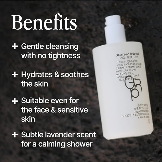 Body Wash 16.9 fl oz – Mild Low pH Cleanser with Plant-Based Surfactants for All Skin Types Gentle Moisturizing Formula Face-Safe Vegan Body Cleanser