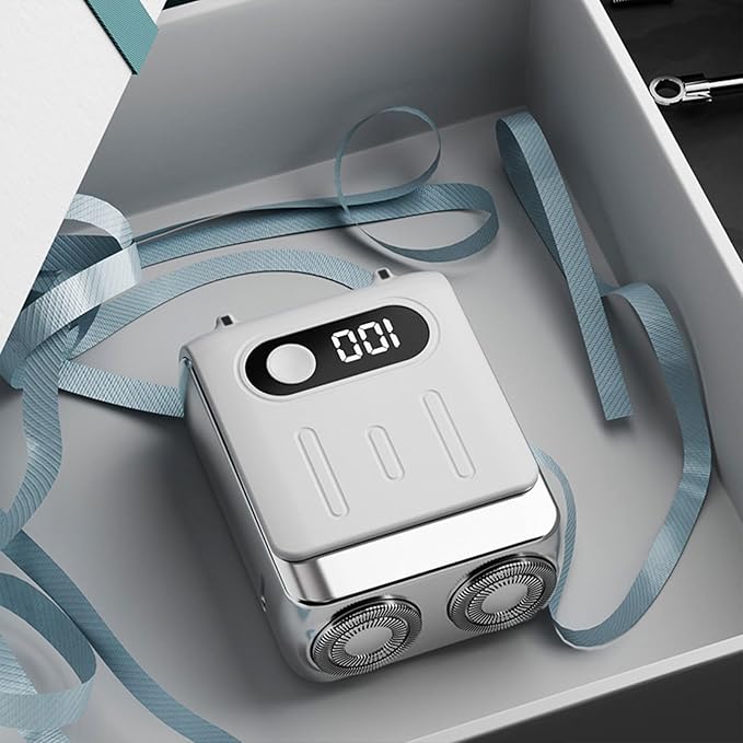 Portable Electric Shaver For Men Quiet Small Travel Trimmer With Digital Display Efficient Shaving Tool Travel Shaver