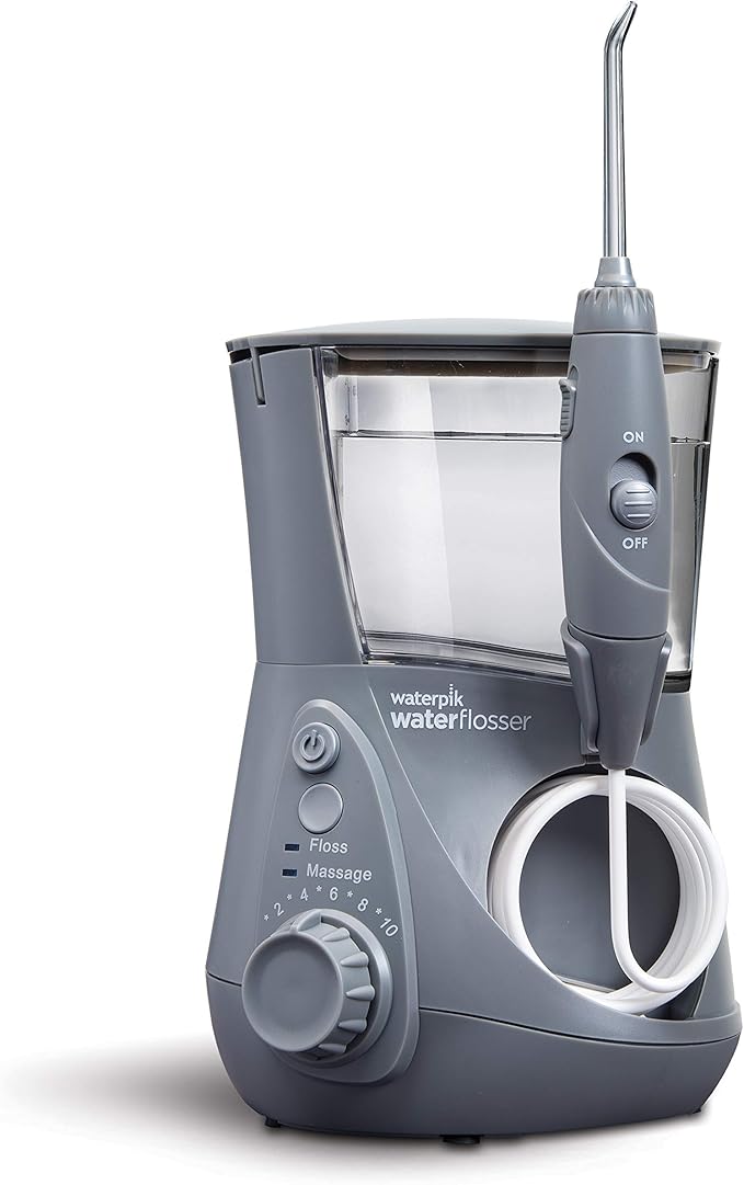 Waterpik Aquarius Water Flosser with Implant Denture Replacement Tips - Electric Dental Hygiene for Teeth and Gums