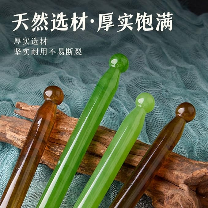 棒开穴笔拔筋棒面部刮痧按摩棒 Leg Arms Back Calves Roller Massage Roller Stick 舒经络眼部拨经笔 HomeOffice Body Electric Massagers