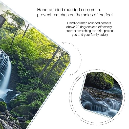 Waterfall Flowing Down Scale for Body Weight Smart Scales Digital Bathroom Scale High Precision Weighing Scales with Large Display Weighing Machine for People