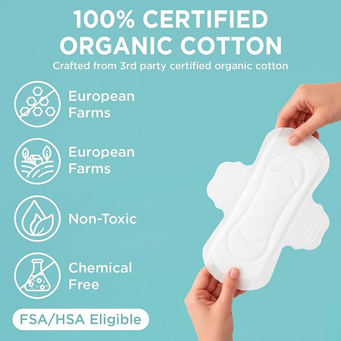 Organic Cotton Tampons &amp Pads Feminine Care Bundle