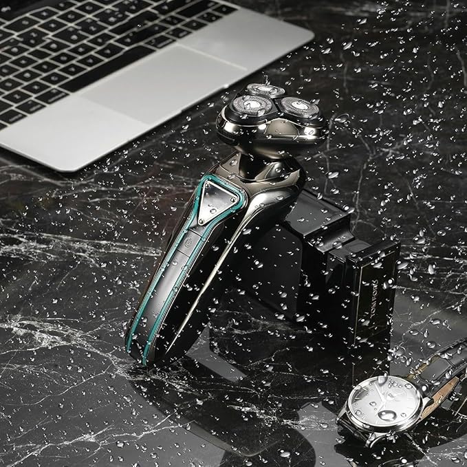 Electric Shavers for Men Wet Dry Waterproof Electric Shaver for Men Wet Dry Beard Electric Razor Facial Shaving Machine Rechargeable LCD
