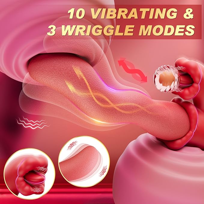 Portable Vibrating Massager -Clitioral Sucker Relaxes Muscles Viboators Toy 10 Modes Couples - for Body and Back Foot Silent Personal for Sports Massage Adult Tools Relaxation (Red1)