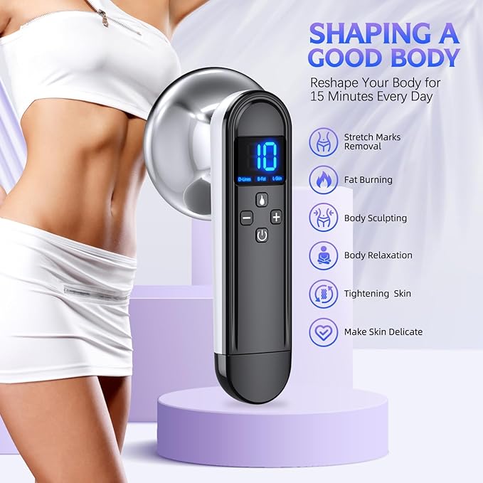 COMEBY Body Sculpting Machine - Professional Handheld Cordless Cellulite Massager - Suitable for Belly Neck Legs Hip Arms