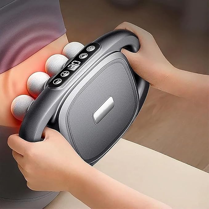 Massager Set 16-Head Massage Gun Deep Tissue Body Muscle Pain Relief Adjustable Red Light Muscle Tool for Back Shoulders Legs Foot Body