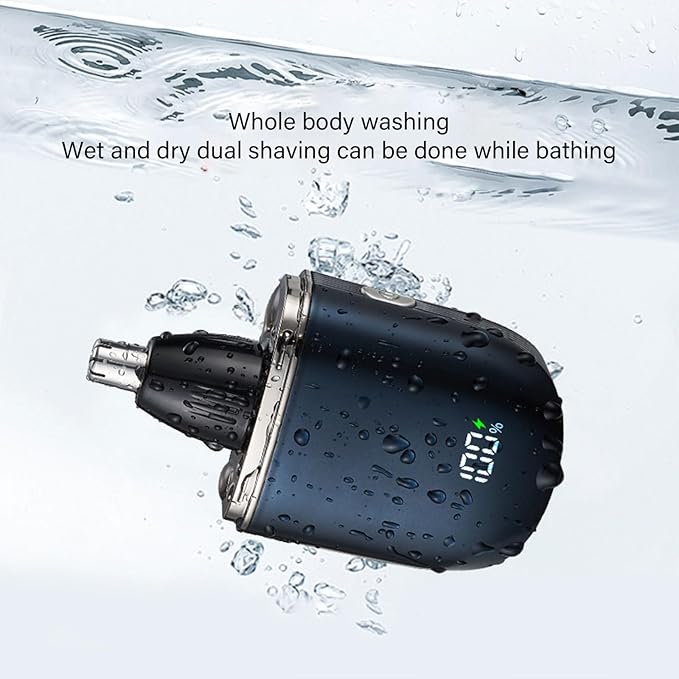 Multifunctional Hair Removal Tool with 6pcs Attachments Beard Shaver Hair Trimmer USB Charging for Travel Ear and Eyebrow Grooming Kit