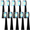 10 PCs Compatible with Oral-B Pulsonic Electric Toothbrush Sound Replacement Heads(Black)