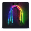 Rainbow NeonScale for Body Weight with LCD High Precision Weighing Scales Fashion Sturdy Tempered Glass Weight Scales Easy-to-Read Digital Bathroom Scale for Daily 400lb