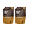 Every Man Jack Amber + Sandalwood Mens Body Wash Refill Starter Pouch - Cleanse Nourish and Hydrate Skin - Naturally Derived Ingredients - Paraben Free Phthalate Free Dye Free - (2-36oz pouches)