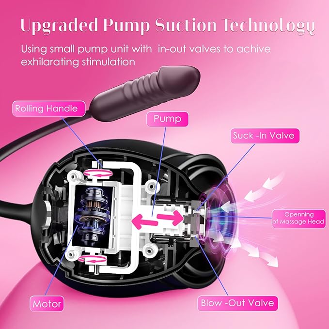 2026 Newly Portable Vibrating Massager -Clitioral Sucker Relaxes Muscles Viboators Toy 10 Modes Couples - for Body and Back Foot Silent Personal for Sports Massage AdultTools Relaxation U6546 (Black)