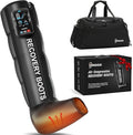 Leg Massager with Heat and Compression: Cordless Recovery System for Improved Circulation Professional Foot Massage Boots with 5 Massage Areas 8 Intensities(Only Single Leg)-Medium
