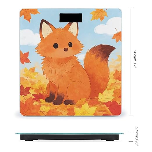 Burnt Orange Smart Scale for Body Weight Digital Bathroom Scale Toughened Glass Weight Scale with Large LCD Backlight Display High Precision Scales Weighing Machine