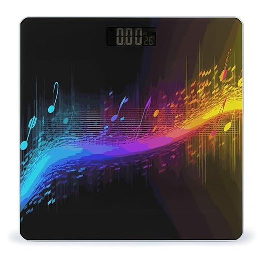 Music Spectrum Bathroom ScaleHighly Accurate Digital Weighing Machine for People Bright LED Display Weight Scale for The Aldult Home Use