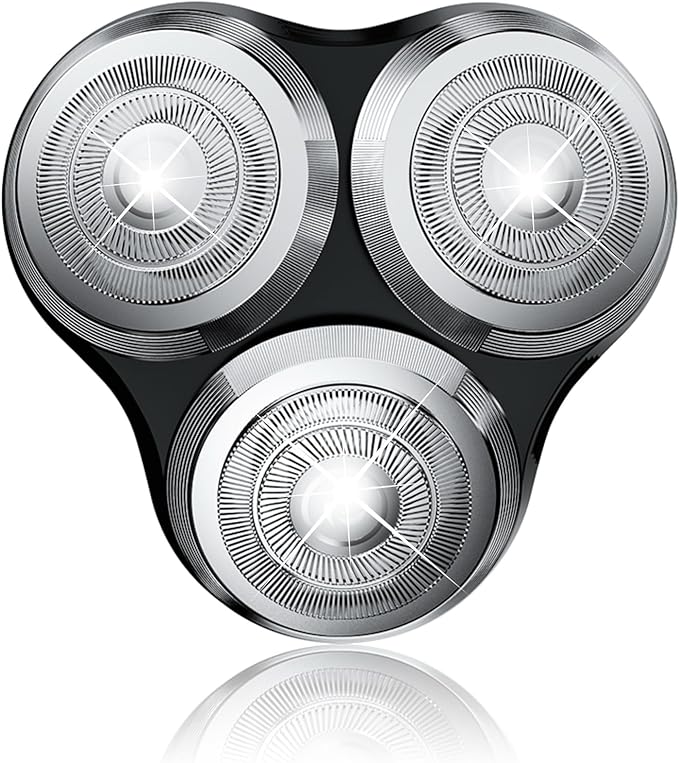 SH90 Replacement Heads Compatible with Philips Norelco Shavers Series 9000 New Version of Metal Wheel Buckle and Upgrade Double-Layer Precision Replacement Blades(3 Pack)