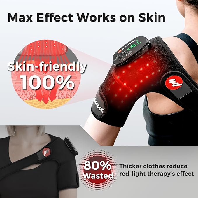 Ergonomic Red Light Therapy for Knee with HeatingCordless 5000mAh Rechargeable Heating Pad Knee Brace for Joint660nm &amp 850nmGifts for Women &amp Men