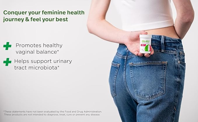 Bio-K+ Probiotic for Women support for Vaginal &amp Urinary Tract Health Probiotic Supplement with 2 Billion CFU 2 Strains Vegan Shelf-Stable – 30 Capsules