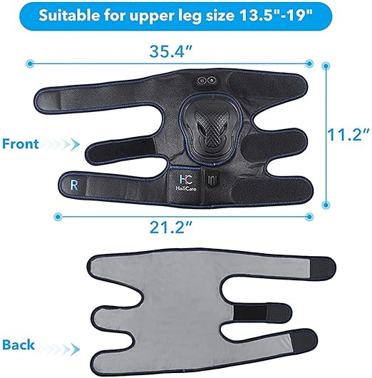 Heated Knee Brace Wrap with MassageVibration Knee Massager with Heating Pad for Knee Fatigue Leg Massager Heated Knee Pad for Stress Relief Support Knee Brace Wrap Rechargeable