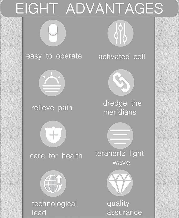 Terahertz Physiotherapy Device 3 Levels of Wind Adjustment Open Up Circulation Within The Body Dredge The Meridians Helps The Body Repair Itself and Relieves Body Pain for Home Spa Salon
