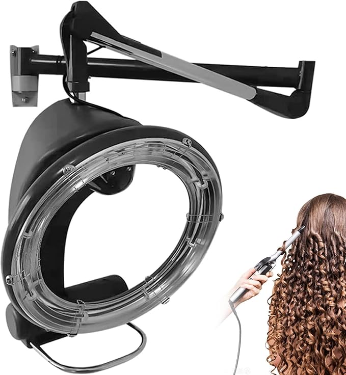 Orbiting Wall Mount Hd LCD Display Hair Dryer Professional Salon Hair Salon Hair Dryer on Wheels Spa Drying Perming Machine Hairdryer Color Perm Processor
