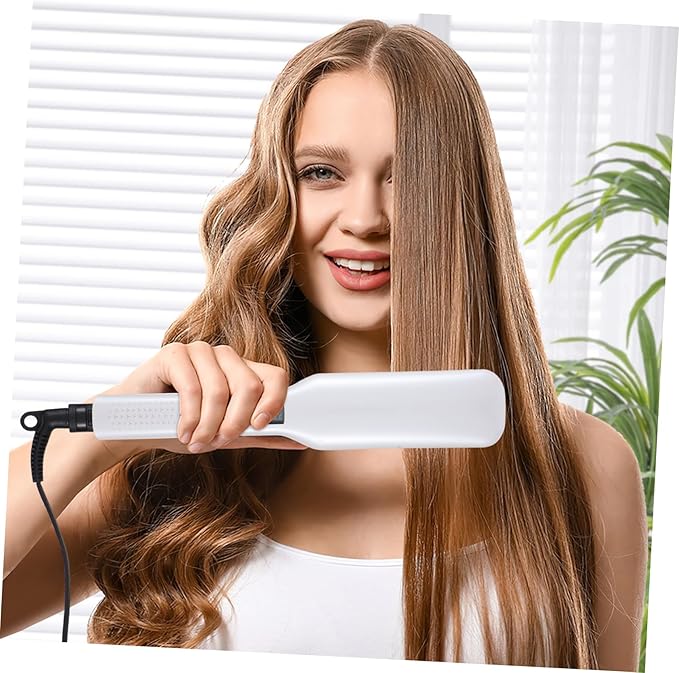 Hair Straightener and Curler with Ceramic Coated Plates Even Heating Temperature Control US Plug for Women and Hour Lifespan Flat Iron Hair Styling Tool