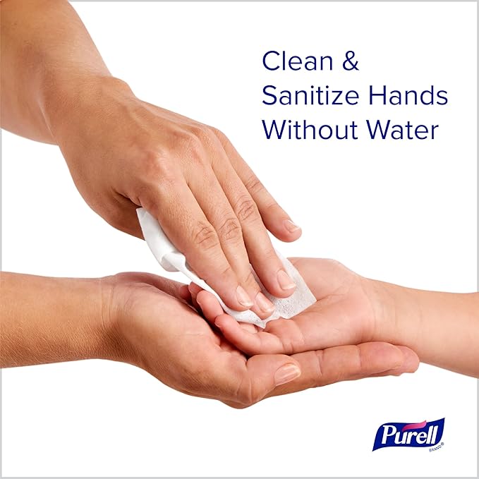 Purell Hand Sanitizing WipesClean Refreshing ScentHand Wipes Canister - 9120-06-CMR40 Count (Pack of 12)