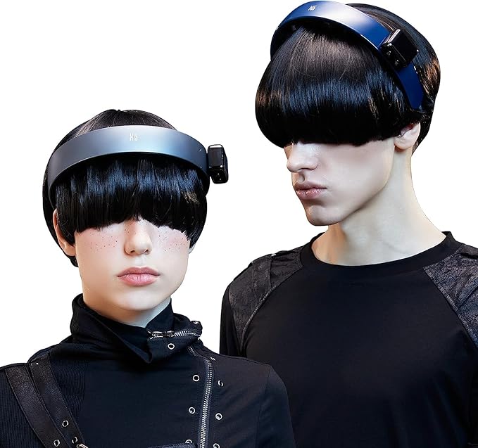 Master Massage H1 Fashion Hairband Head Massager - Slim &amp Lightweight 11 Vibrating Heads 5 Modes 3 Intensities from Gentle Fingers to Acupressure (Deluxe Black)