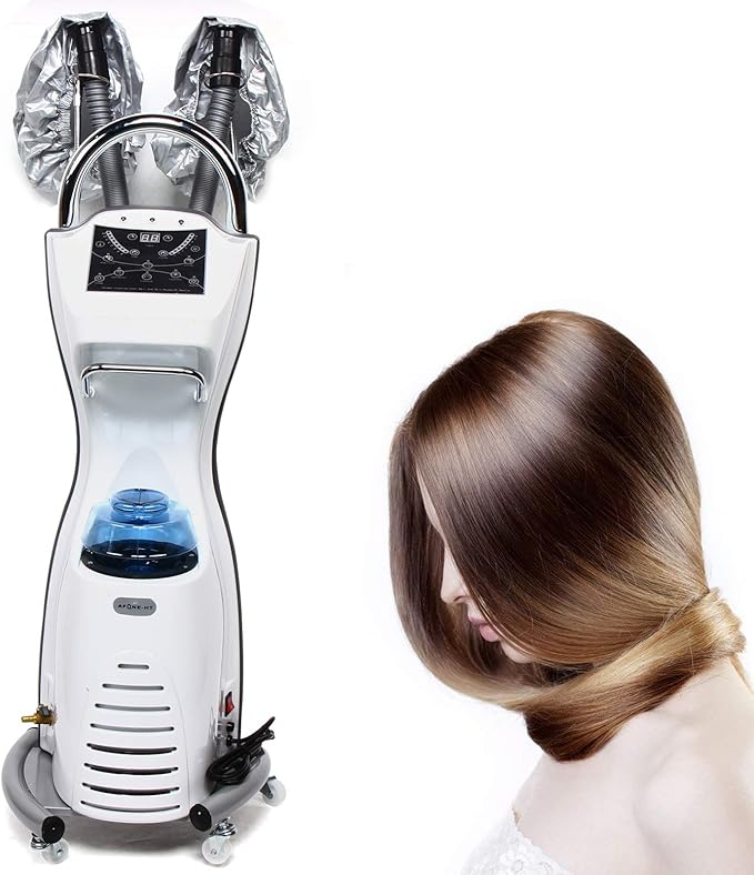 Professional Hair Steamer Hair Dyeing Machine Ozone Micro Mist Hair Steamer Hair Care SPA Steamer Oil Treatment Hair Color Processor for Hair Care Hair Repair 700W