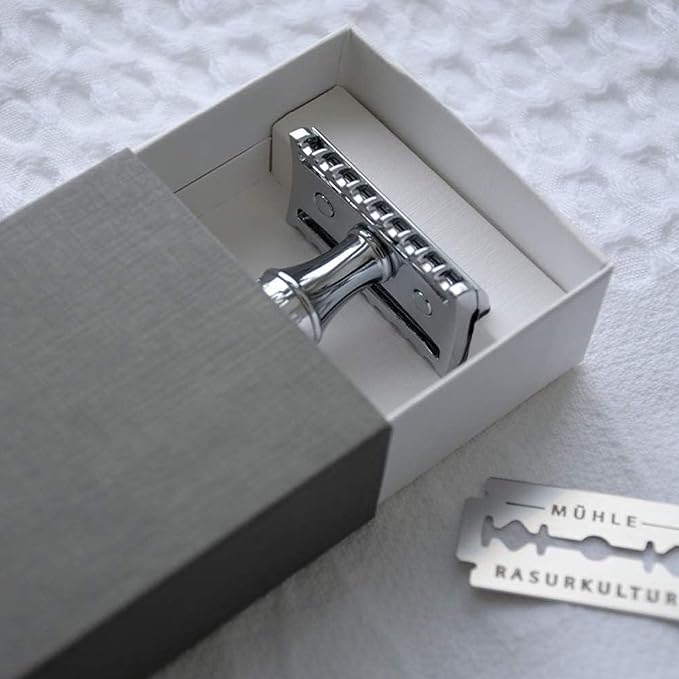 MÜHLE TRADITIONAL R41 Double Edge Safety Razor (Open Comb) For Men - Perfect for Every Day Use Barbershop Quality Close Smooth Shave