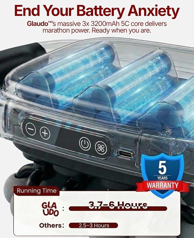 20 Head Massage Gun Deep Tissue Upgraded from 16 Head - Back Massager for Pain Relief Professional Percussion Massager for Muscle Recovery 30 Speeds Handheld Full Body &amp Shoulder Massager