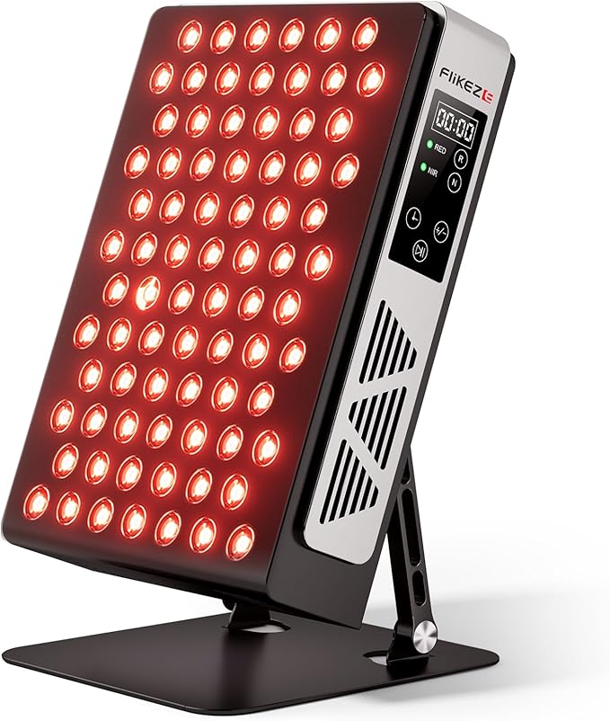 2026 Upgraded Red Light Therapy for Body Face Dual Chip 660nm 850nm Red Light Panel with 3 Modes Dimmable &amp Timer Infrared Light Therapy for Home Office Gym Basic 78 LEDs
