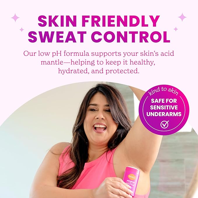 Lume Deodorant Plus Sweat Control - Smooth Solid Stick - Extra Strength Antiperspirant - 72 Hour Odor And Sweat Control - Baking Soda Free Skin Loving - 2.6 ounce (Soft Powder) Pack of 2