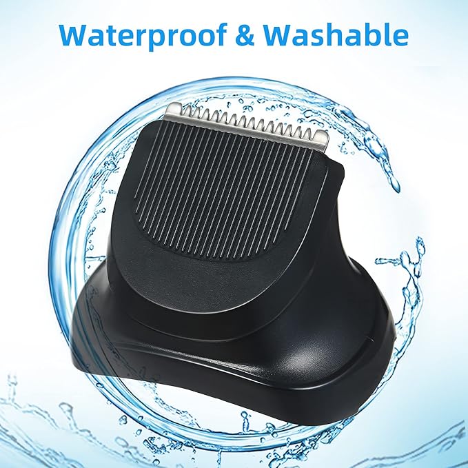 Electric Shaver Head Replacement for Braun Series 3 &amp 5 Beard Trimmer with 5 Limit Combs Shaver Head Razor Blade
