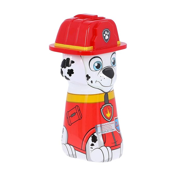 Air-Val International Paw Patrol 2in1 Shower Gel &amp Shampoo 2D Marshall 400ml