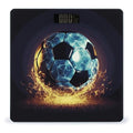 Digital Bathroom Scale for Body Weight Scale with Bright LCD Display High Accuracy Step-On Technology Auto On/Off Cool Soccer Ball Digital Scales 400 Lbs /180kg