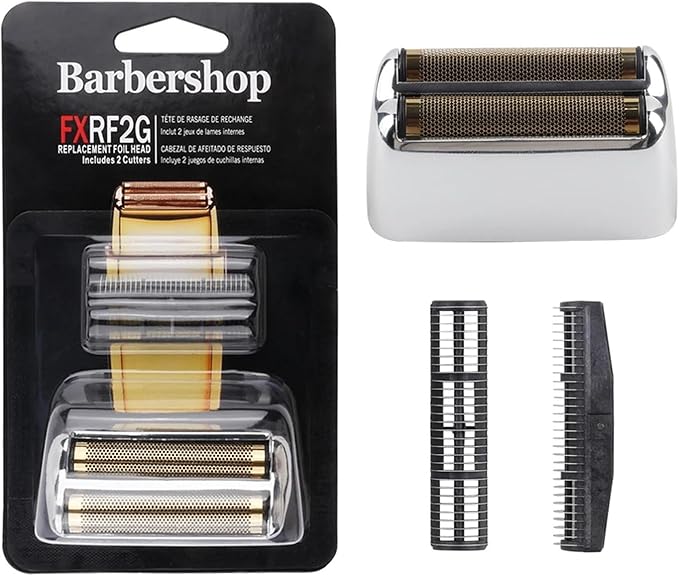 FXRF2 Professional Barber Shaver Double Replacement Foil and Blade SetCompatible for BabylissCordless Foil Shaver FXFS2(Blue)