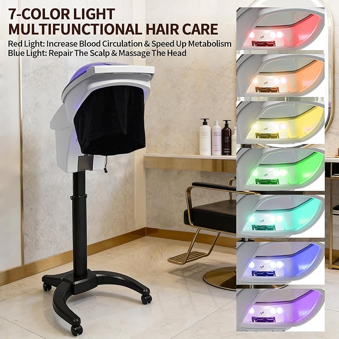 Professional Salon Hair Steamer Machine 700W Professional Deep Conditioning Hair Steamer Ozone Hair Care Spa Steamer Beauty Salon Equipment Oil Treatment Machine